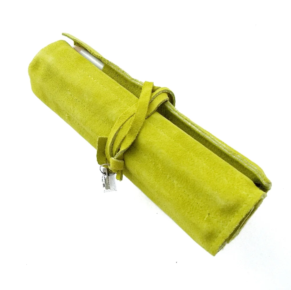 ARTIST Pencils Color Set Travel Case Drawing Bright Lime Suede